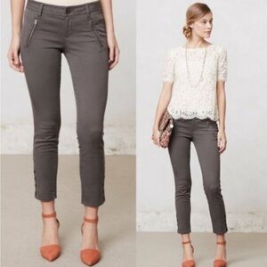 Anthropologie Level 99 Slim Ankle Twill Pants Size 24